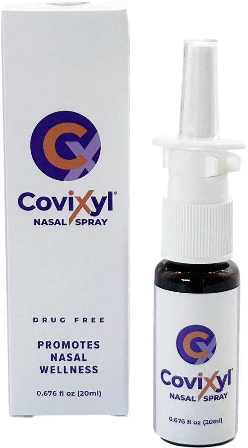 Covixyl box and bottle, 0.676 fl oz